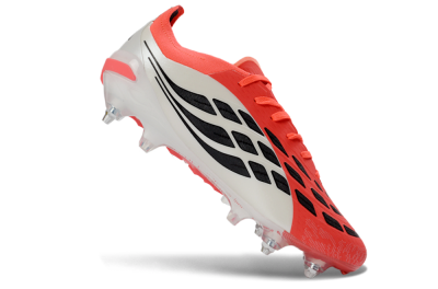 Adidas Predator 26 Elite SG Football Boots - Red/Electric Coral/Black