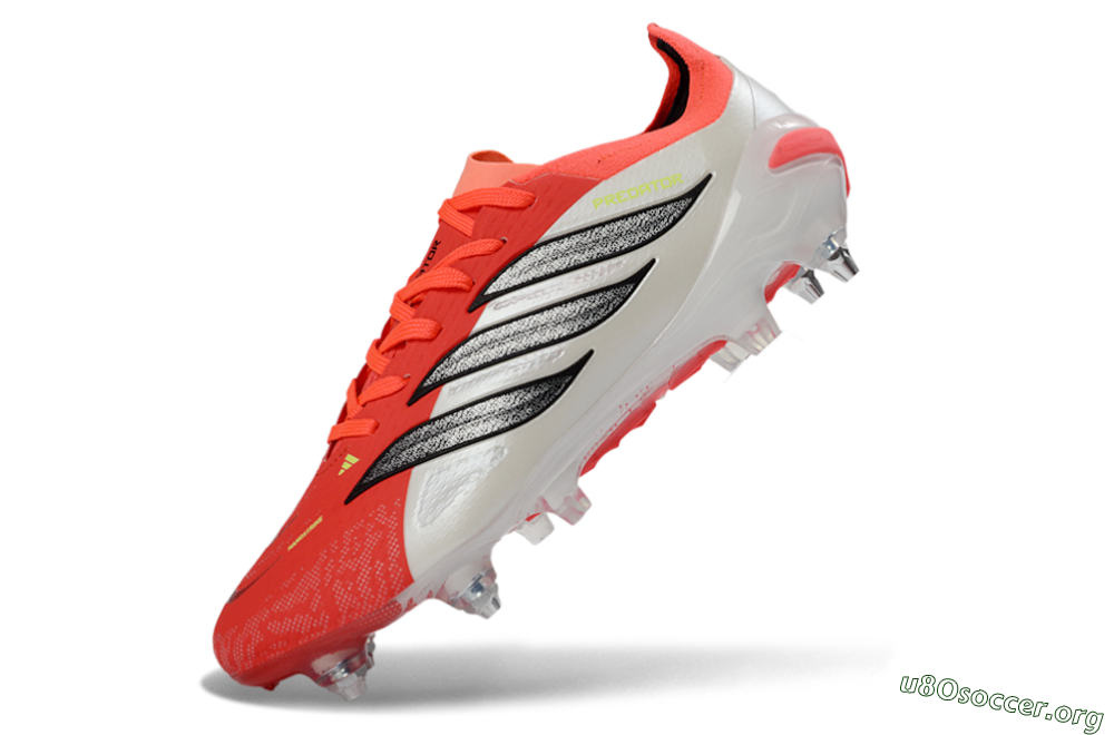 Adidas Predator 26 Elite SG Football Boots - Red/Electric Coral/Black 5