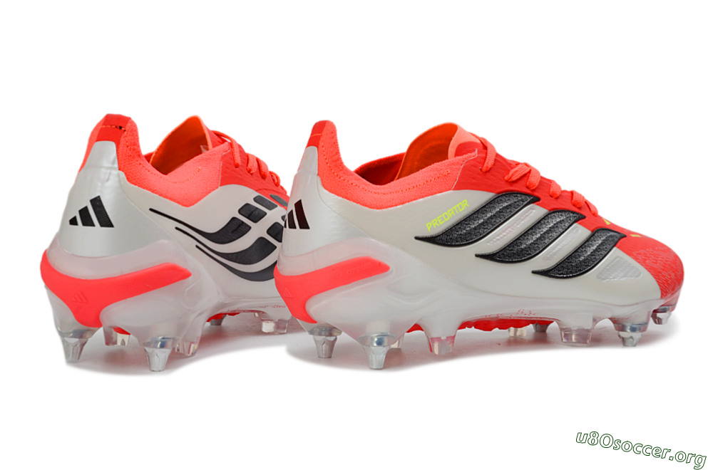 Adidas Predator 26 Elite SG Football Boots - Red/Electric Coral/Black 6