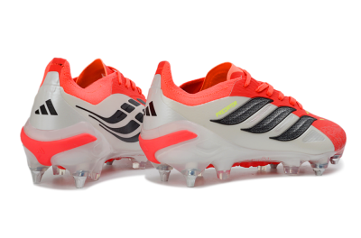 Adidas Predator 26 Elite SG Football Boots - Red/Electric Coral/Black