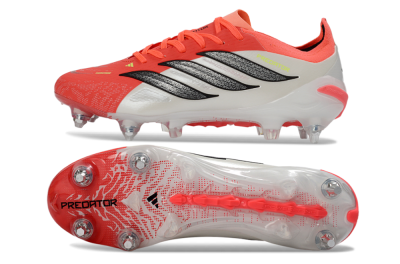 Adidas Predator 26 Elite SG Football Boots - Red/Electric Coral/Black
