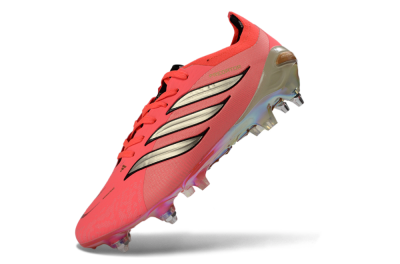 Adidas Predator 26 Elite SG Football Boots - Pink/Fluorescent Pink/Metallic Silver