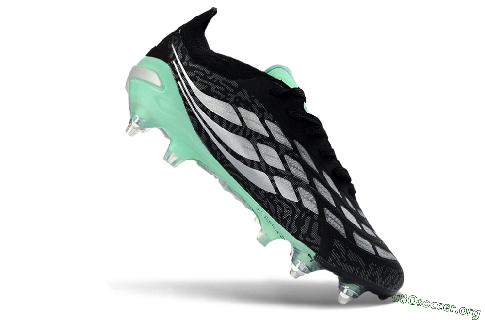 Adidas Predator 26 Elite SG Football Boots - Black/Mint Green/Graphite Grey 4
