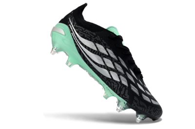 Adidas Predator 26 Elite SG Football Boots - Black/Mint Green/Graphite Grey
