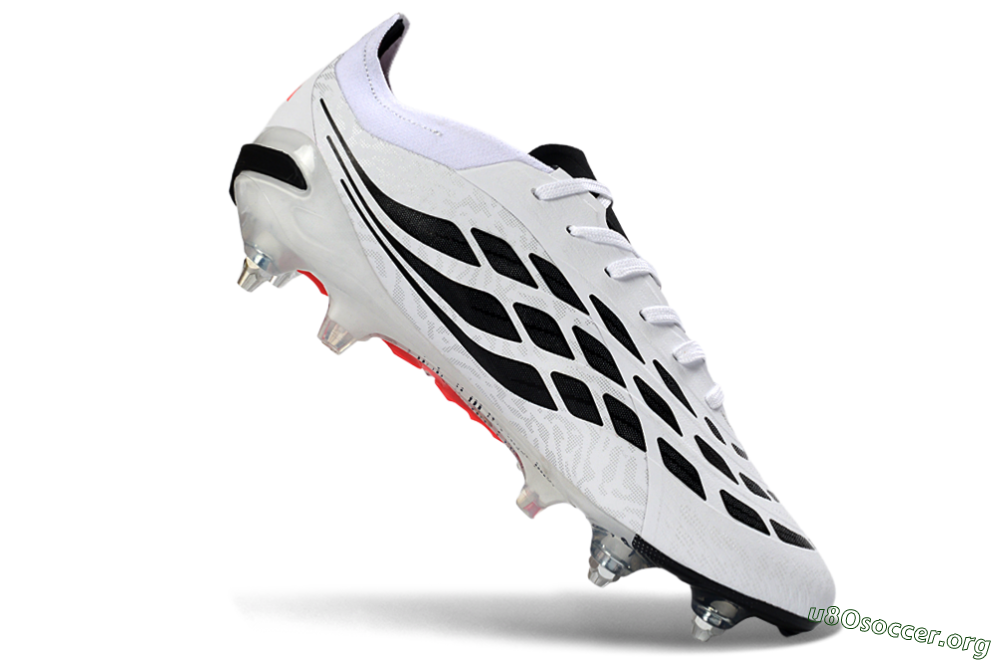 Adidas Predator 26 Elite SG Football Boots - White/Vibrant Pink/Black 4