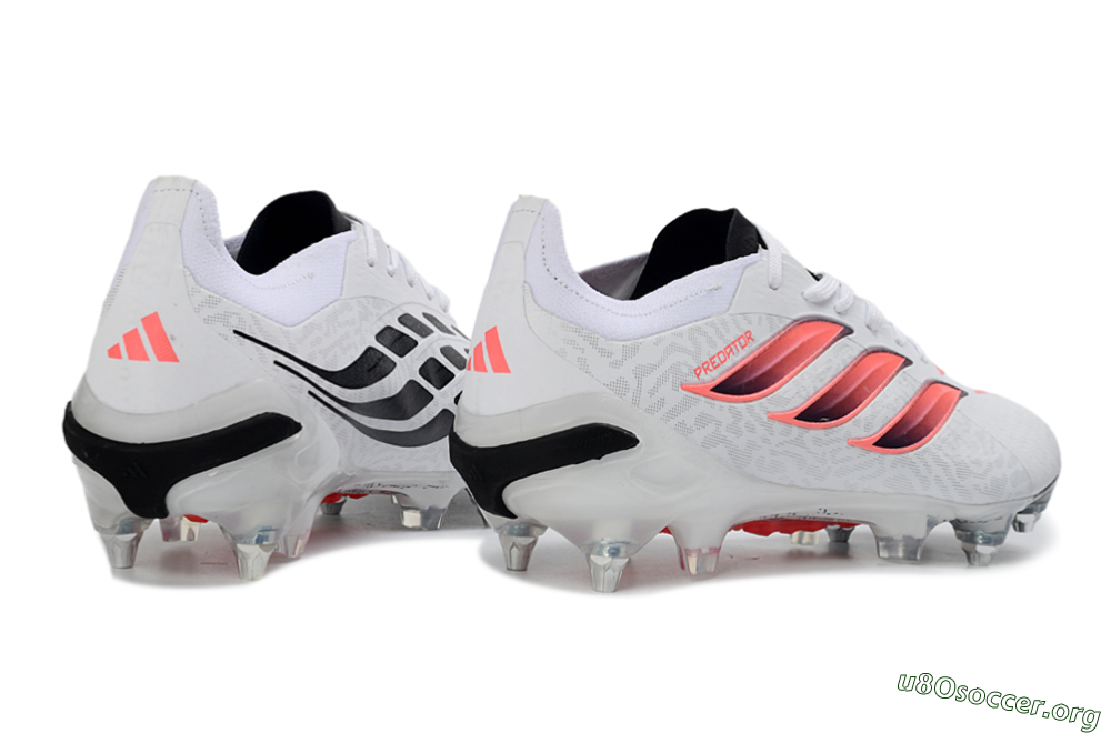 Adidas Predator 26 Elite SG Football Boots - White/Vibrant Pink/Black 6