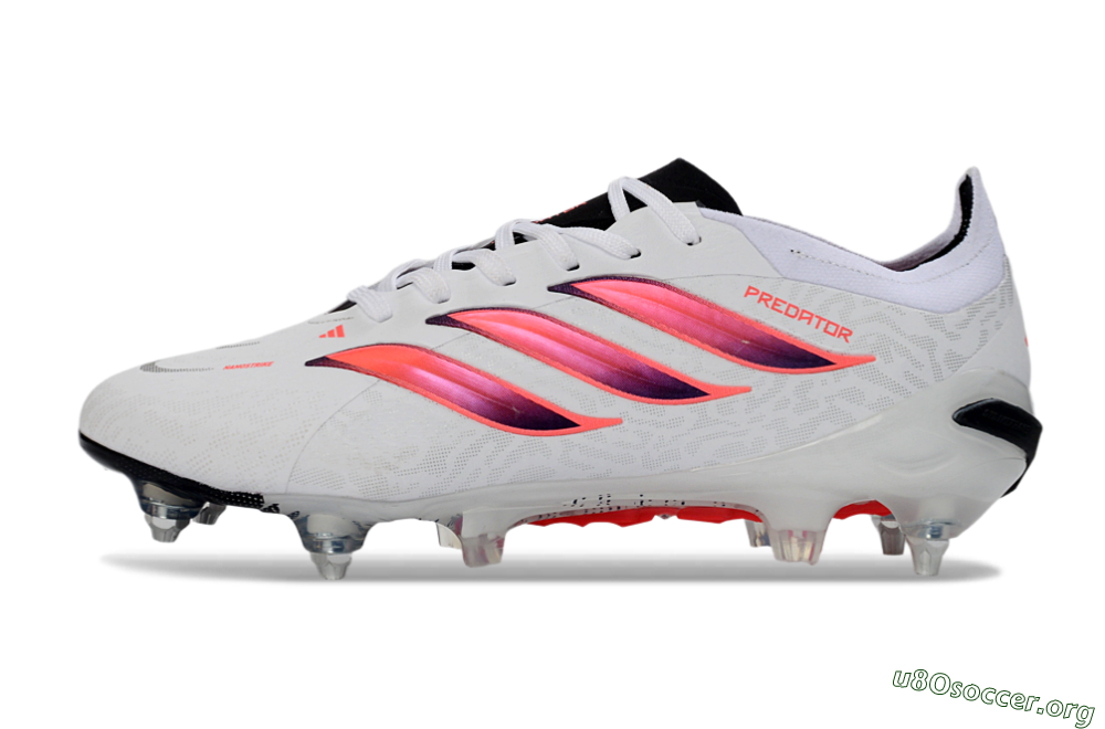 Adidas Predator 26 Elite SG Football Boots - White/Vibrant Pink/Black 3