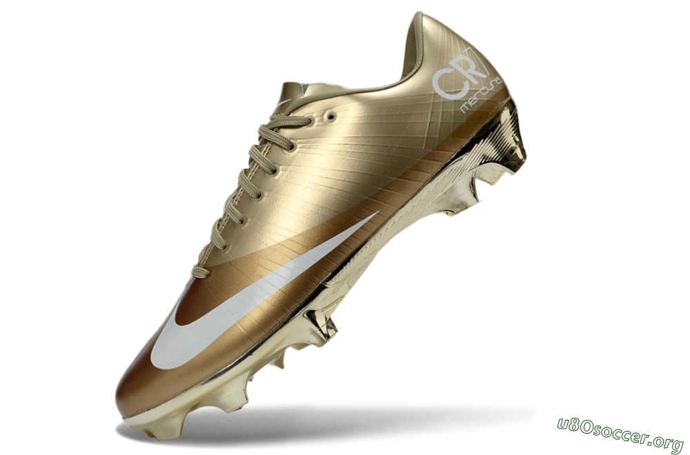 Nike Air Zoom Mercurial Vapor 1 Elite CR7 FG Football Boots - Gold/Metallic Gold/White 5