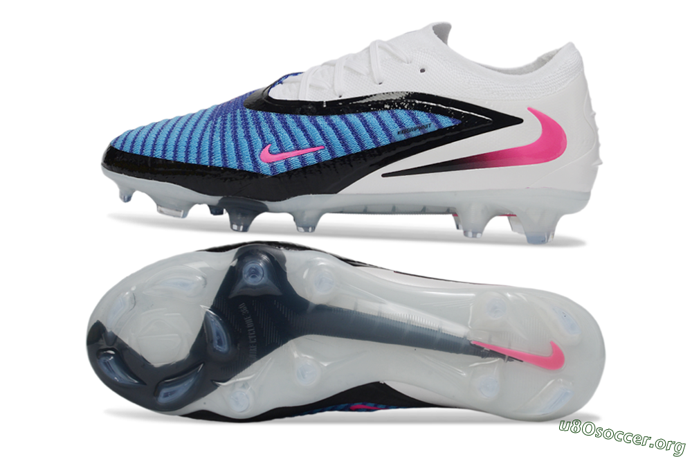 Nike Phantom 6 Elite Low FG Football Boots - Blue/Electric Blue/Fierce Pink 1