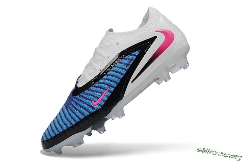 Nike Phantom 6 Elite Low FG Football Boots - Blue/Electric Blue/Fierce Pink 5