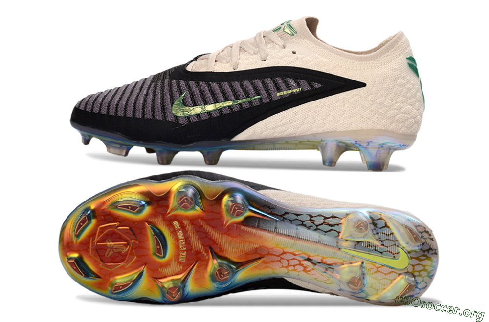 Nike Phantom 6 Low Elite FG Football Boots - Black/Electric Green/Champagne 1