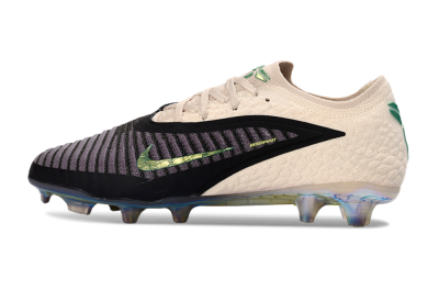 Nike Phantom 6 Low Elite FG Football Boots - Black/Electric Green/Champagne