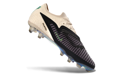 Nike Phantom 6 Low Elite FG Football Boots - Black/Electric Green/Champagne