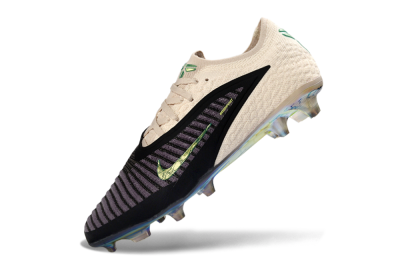 Nike Phantom 6 Low Elite FG Football Boots - Black/Electric Green/Champagne