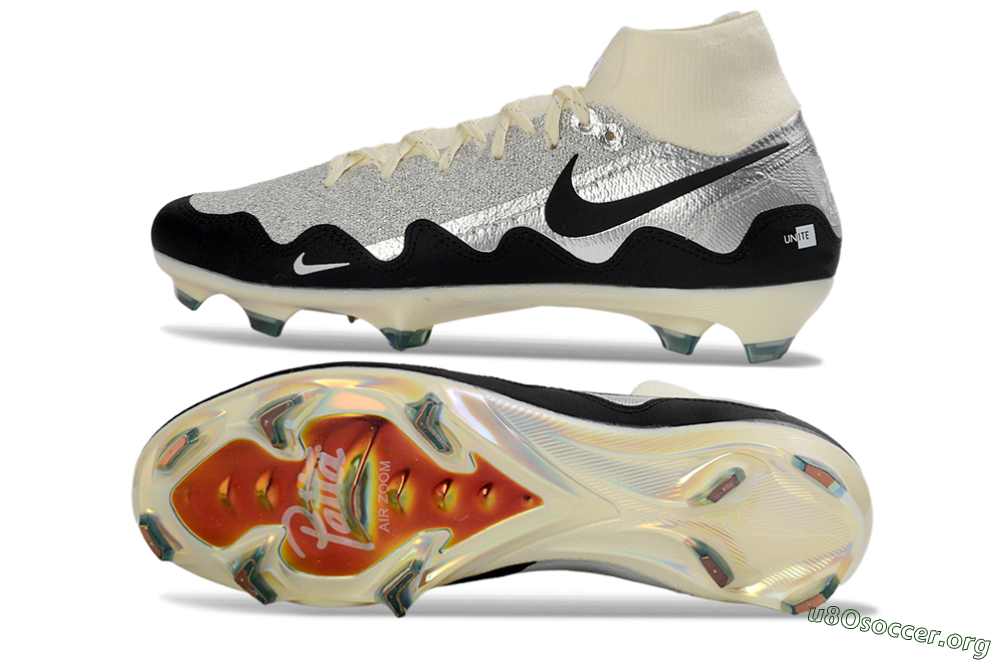 Patta x Nike Air Zoom Mercurial Superfly 10 Elite FG Football Boots - Silver/Black/Silver 1