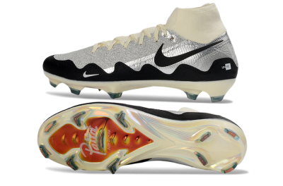 Patta x Nike Air Zoom Mercurial Superfly 10 Elite FG Football Boots - Silver/Black/Silver
