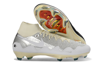 Patta x Nike Air Zoom Mercurial Superfly 10 Elite FG Football Boots - Silver/Black/Silver