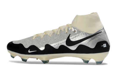 Patta x Nike Air Zoom Mercurial Superfly 10 Elite FG Football Boots - Silver/Black/Silver