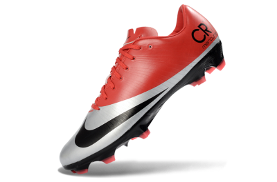 Nike Air Zoom Mercurial Vapor Superfly 1 CR7 2026 World Cup FG Football Boots - Orange/Dynamic Sunset/Metallic Silver