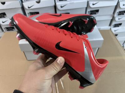 Nike Air Zoom Mercurial Vapor Superfly 1 CR7 2026 World Cup FG Football Boots - Orange/Dynamic Sunset/Metallic Silver