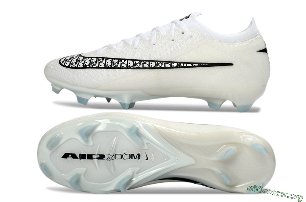 Nike Air Zoom Mercurial Vapor 16 Elite FG Football Boots - White/Classic Black/Crystal Blue 1