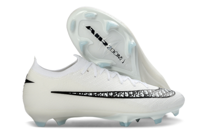 Nike Air Zoom Mercurial Vapor 16 Elite FG Football Boots - White/Classic Black/Crystal Blue