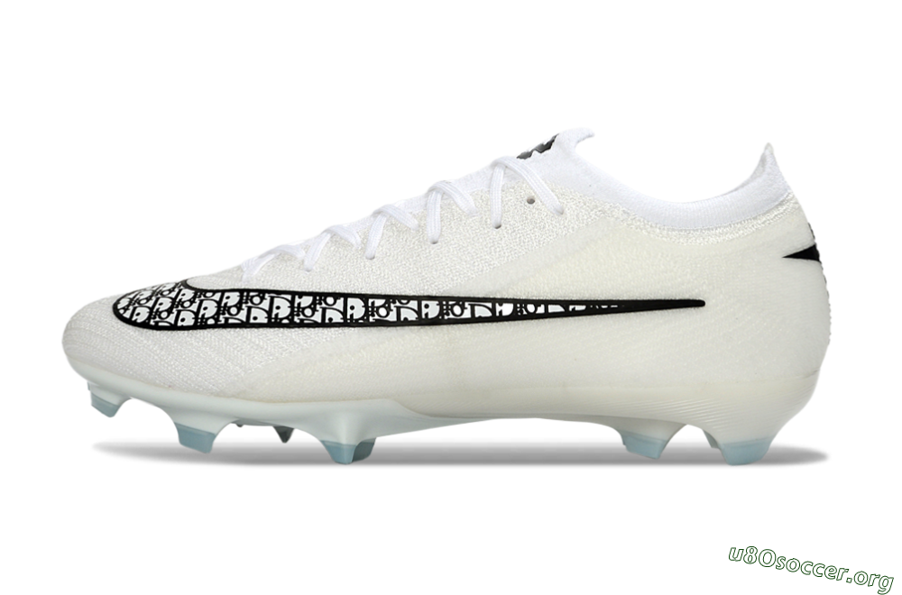 Nike Air Zoom Mercurial Vapor 16 Elite FG Football Boots - White/Classic Black/Crystal Blue 3