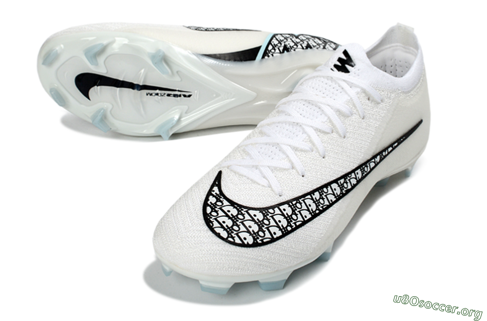 Nike Air Zoom Mercurial Vapor 16 Elite FG Football Boots - White/Classic Black/Crystal Blue 0