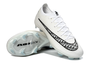 Nike Air Zoom Mercurial Vapor 16 Elite FG Football Boots - White/Classic Black/Crystal Blue