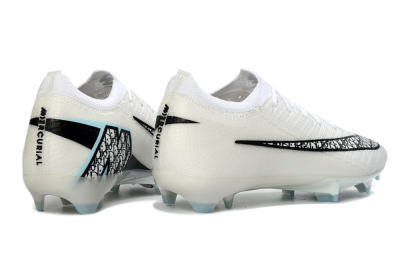 Nike Air Zoom Mercurial Vapor 16 Elite FG Football Boots - White/Classic Black/Crystal Blue