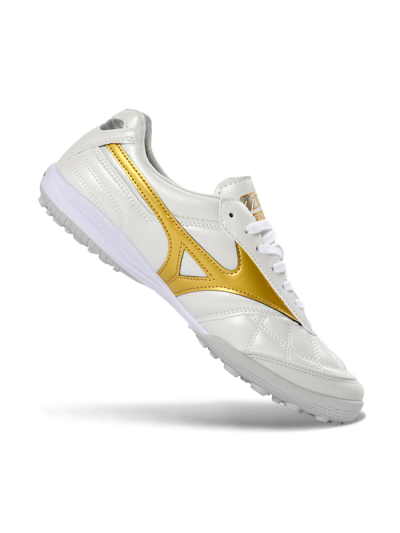 Mizuno Morelia Neo 4 TF Football Shoes - White/Gold/White