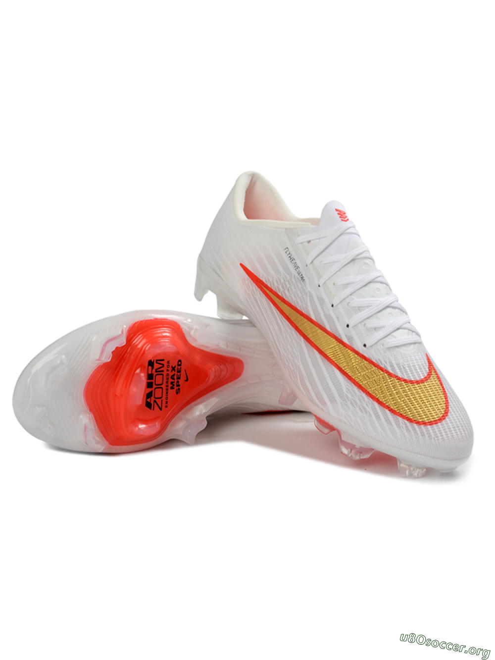 Nike Air Zoom Mercurial Superfly 11 FG Football Boots - White/Bright Orange/Gold Metallic 0