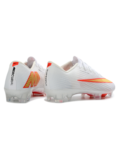 Nike Air Zoom Mercurial Superfly 11 FG Football Boots - White/Bright Orange/Gold Metallic