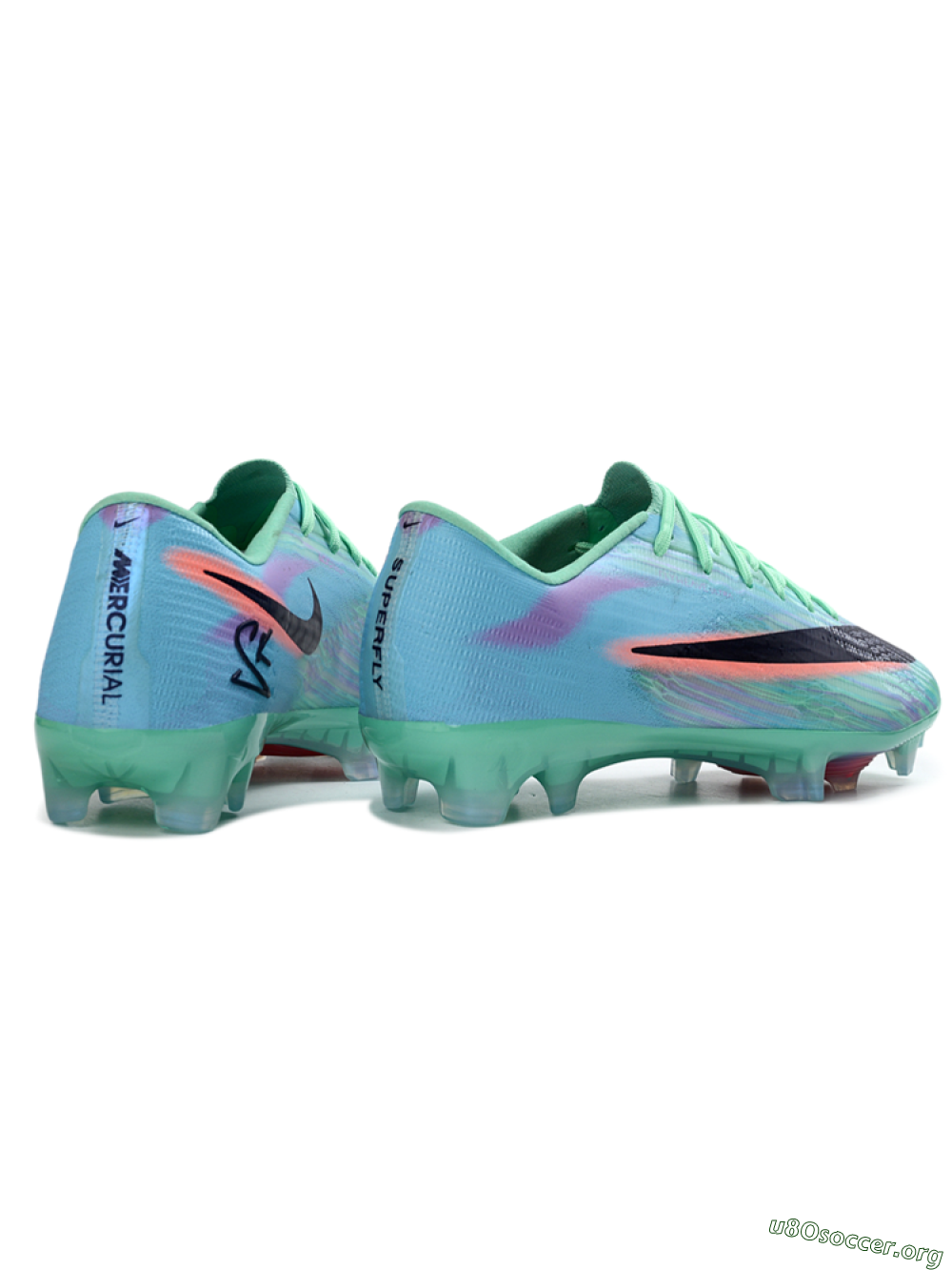 Nike Air Zoom Mercurial Superfly 11 FG Football Boots - Green/Aqua Mist/Fusion Pink 6