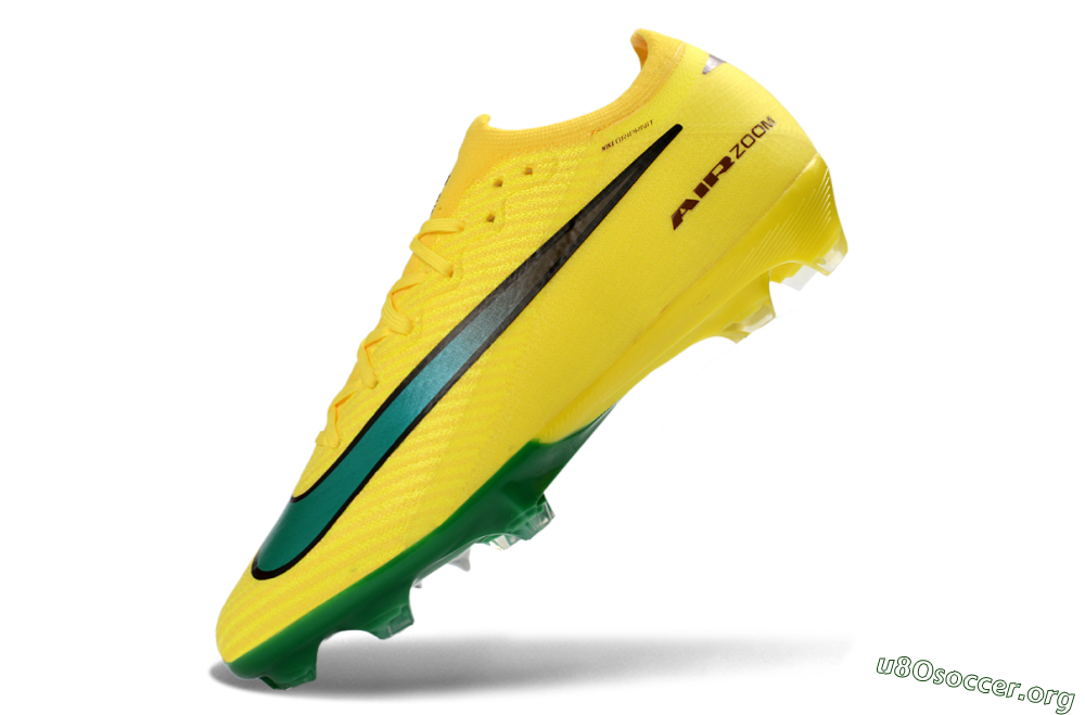 Nike Air Zoom Mercurial Vapor 16 Elite FG Football Boots - Yellow/Electric Green/Steel Blue 5