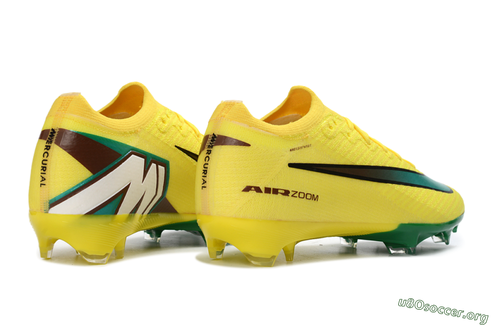Nike Air Zoom Mercurial Vapor 16 Elite FG Football Boots - Yellow/Electric Green/Steel Blue 6