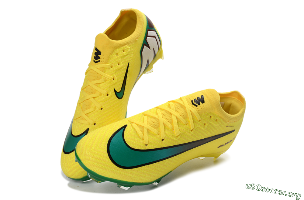 Nike Air Zoom Mercurial Vapor 16 Elite FG Football Boots - Yellow/Electric Green/Steel Blue 0