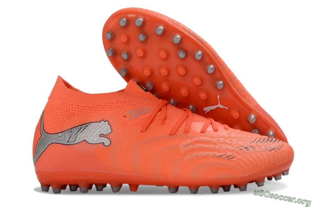 Puma Future 8 Ultimate MG Football Boots - Orange/Bright Flame/Neon Ember 2