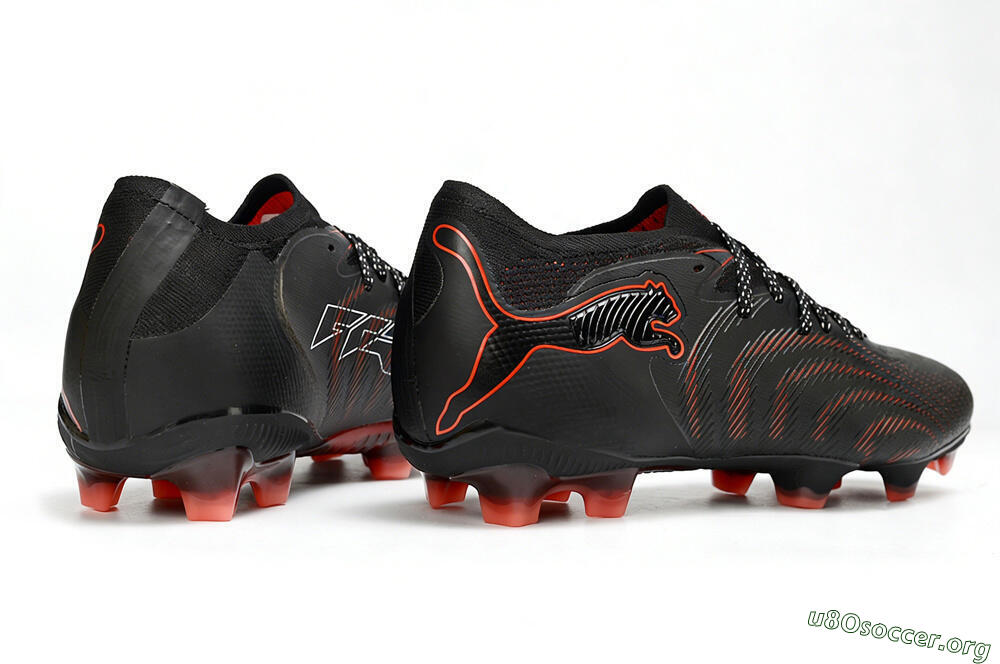 Puma Future 8 Ultimate FG Football Boots - Black/Electric Red/Shadow Black 6