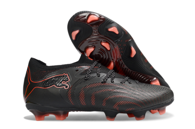 Puma Future 8 Ultimate FG Football Boots - Black/Electric Red/Shadow Black