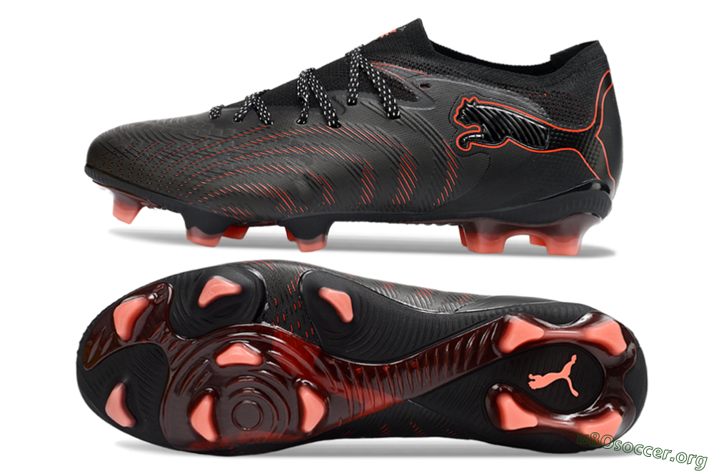 Puma Future 8 Ultimate FG Football Boots - Black/Electric Red/Shadow Black 1