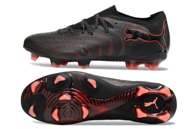 Puma Future 8 Ultimate FG Football Boots - Black/Electric Red/Shadow Black