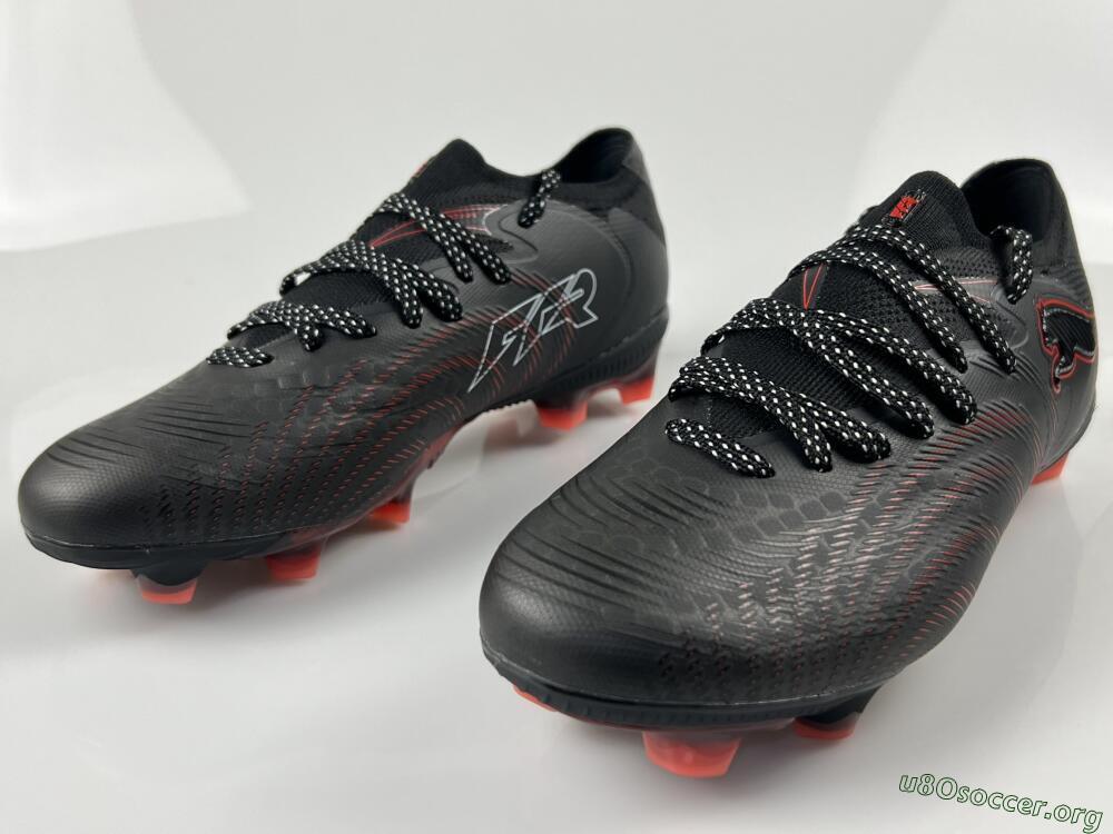 Puma Future 8 Ultimate FG Football Boots - Black/Electric Red/Shadow Black