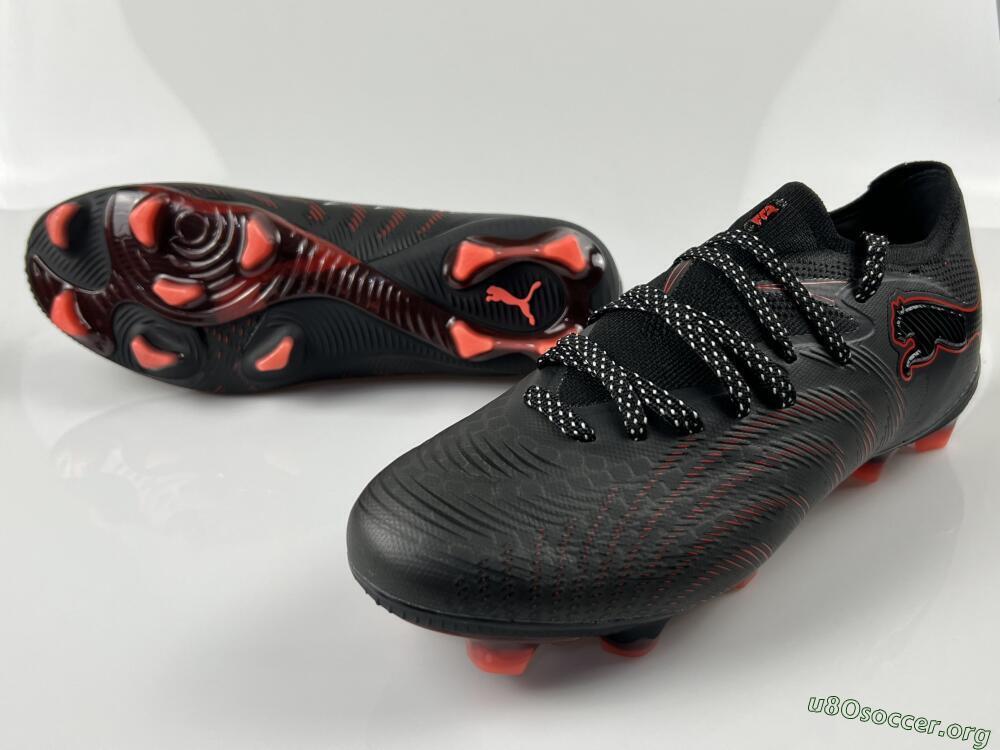 Puma Future 8 Ultimate FG Football Boots - Black/Electric Red/Shadow Black