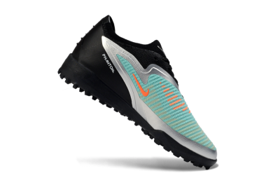 Nike Phantom 6 Elite Low TF Football Shoes - Teal/Metallic Silver/Black