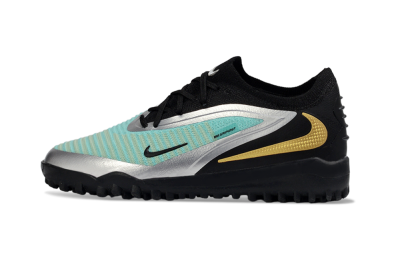 Nike Phantom 6 Elite Low TF Football Shoes - Teal/Metallic Silver/Black
