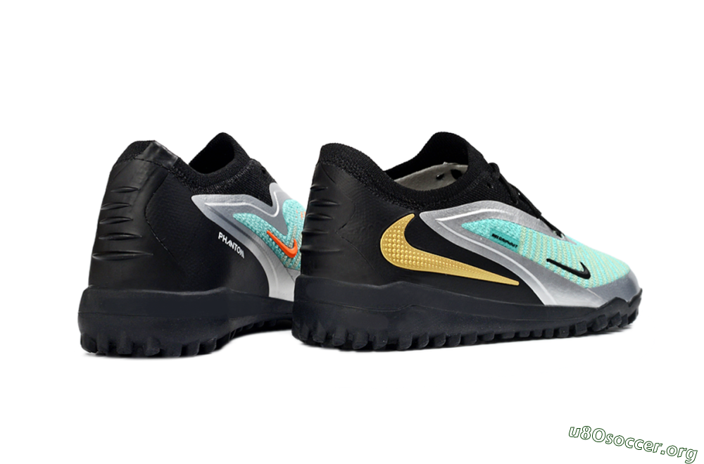 Nike Phantom 6 Elite Low TF Football Shoes - Teal/Metallic Silver/Black 6