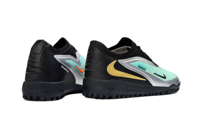 Nike Phantom 6 Elite Low TF Football Shoes - Teal/Metallic Silver/Black