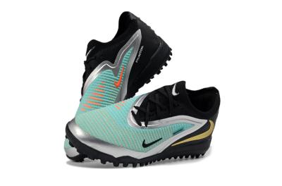 Nike Phantom 6 Elite Low TF Football Shoes - Teal/Metallic Silver/Black