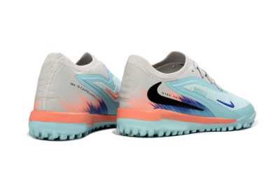 Nike Phantom 6 Elite Low TF Football Shoes - Blue/Aqua Breeze/Coral Burst